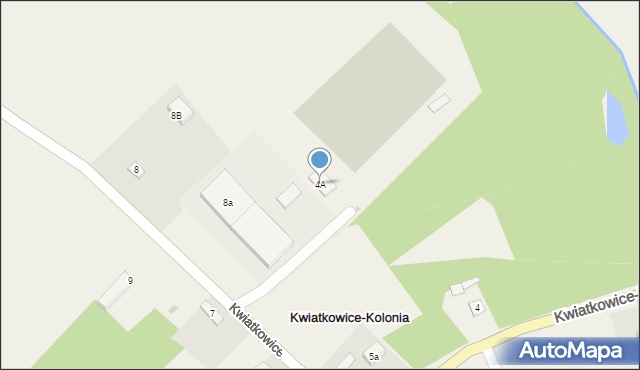 Kwiatkowice-Kolonia, Kwiatkowice-Kolonia, 4A, mapa Kwiatkowice-Kolonia