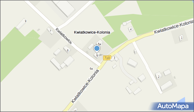 Kwiatkowice-Kolonia, Kwiatkowice-Kolonia, 5, mapa Kwiatkowice-Kolonia