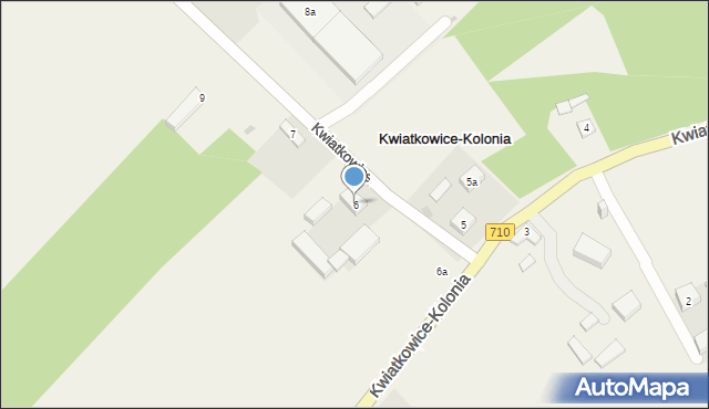 Kwiatkowice-Kolonia, Kwiatkowice-Kolonia, 6, mapa Kwiatkowice-Kolonia