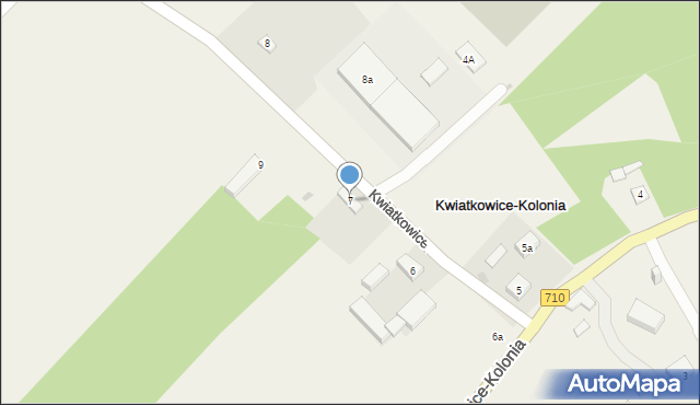 Kwiatkowice-Kolonia, Kwiatkowice-Kolonia, 7, mapa Kwiatkowice-Kolonia