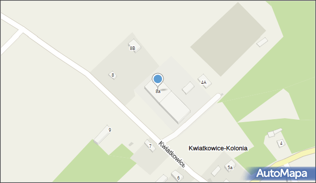 Kwiatkowice-Kolonia, Kwiatkowice-Kolonia, 8a, mapa Kwiatkowice-Kolonia