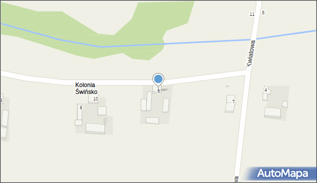 Kwiatkówka, Kwiatowa, 6, mapa Kwiatkówka