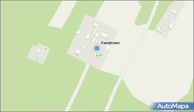 Kwiatkowo, Kwiatkowo, 6, mapa Kwiatkowo