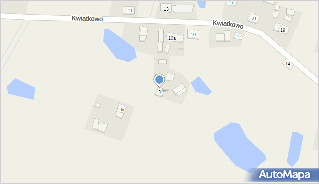 Kwiatkowo, Kwiatkowo, 8, mapa Kwiatkowo