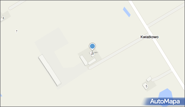 Kwiatkowo, Kwiatkowo, 18, mapa Kwiatkowo