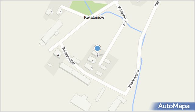 Kwiatoniów, Kwiatoniów, 1, mapa Kwiatoniów