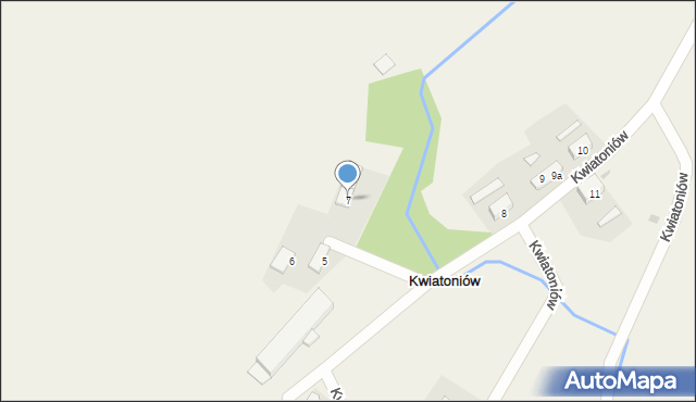 Kwiatoniów, Kwiatoniów, 7, mapa Kwiatoniów