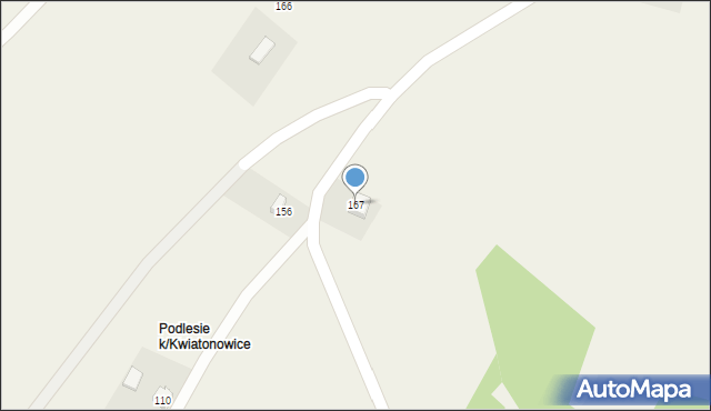 Kwiatonowice, Kwiatonowice, 167, mapa Kwiatonowice