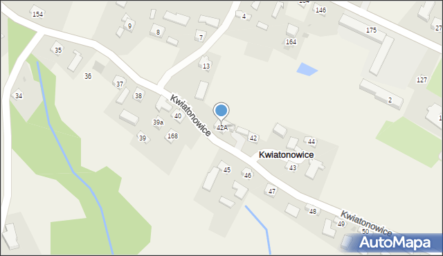 Kwiatonowice, Kwiatonowice, 42A, mapa Kwiatonowice