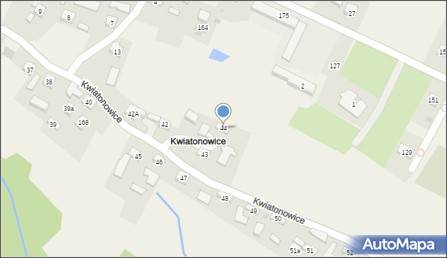 Kwiatonowice, Kwiatonowice, 44, mapa Kwiatonowice