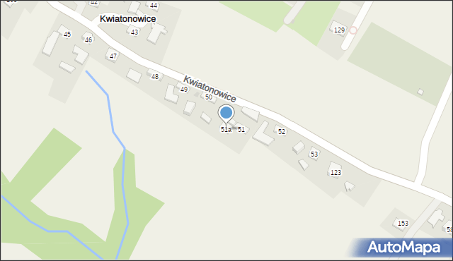 Kwiatonowice, Kwiatonowice, 51a, mapa Kwiatonowice