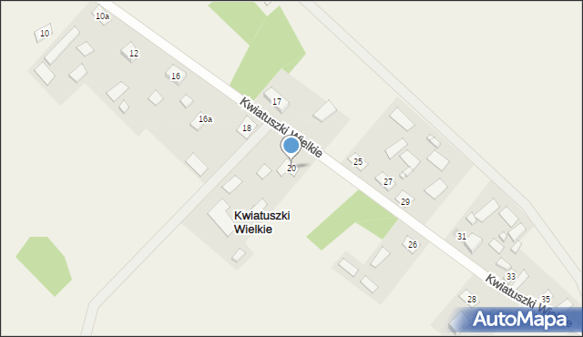 Kwiatuszki Wielkie, Kwiatuszki Wielkie, 20, mapa Kwiatuszki Wielkie