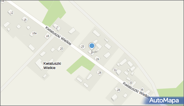 Kwiatuszki Wielkie, Kwiatuszki Wielkie, 27, mapa Kwiatuszki Wielkie