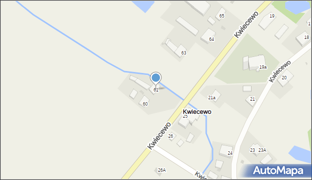 Kwiecewo, Kwiecewo, 61, mapa Kwiecewo