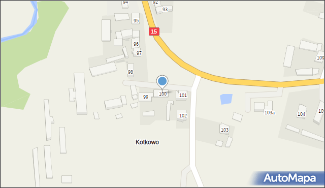 Kwieciszewo, Kwieciszewo, 100, mapa Kwieciszewo