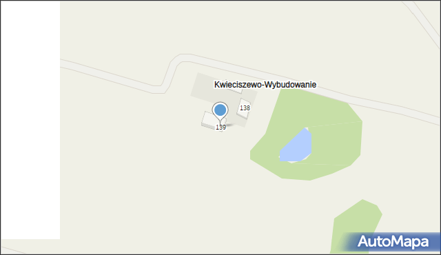 Kwieciszewo, Kwieciszewo, 139, mapa Kwieciszewo