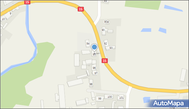 Kwieciszewo, Kwieciszewo, 95, mapa Kwieciszewo