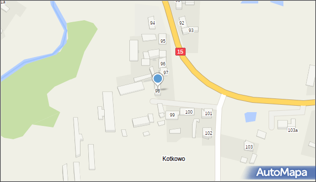 Kwieciszewo, Kwieciszewo, 98, mapa Kwieciszewo