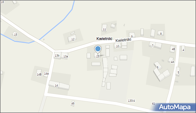 Kwietniki, Kwietniki, 13, mapa Kwietniki