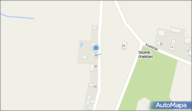 Kwików, Kwików, 49, mapa Kwików