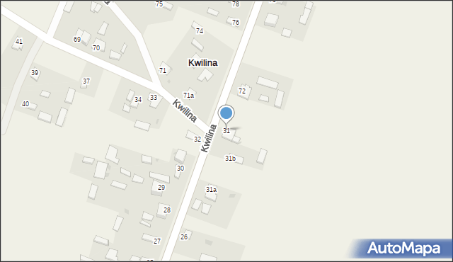 Kwilina, Kwilina, 31, mapa Kwilina
