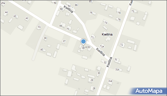 Kwilina, Kwilina, 34, mapa Kwilina