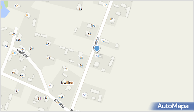 Kwilina, Kwilina, 75a, mapa Kwilina