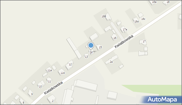 Lewków, Kwiatkowska, 14, mapa Lewków