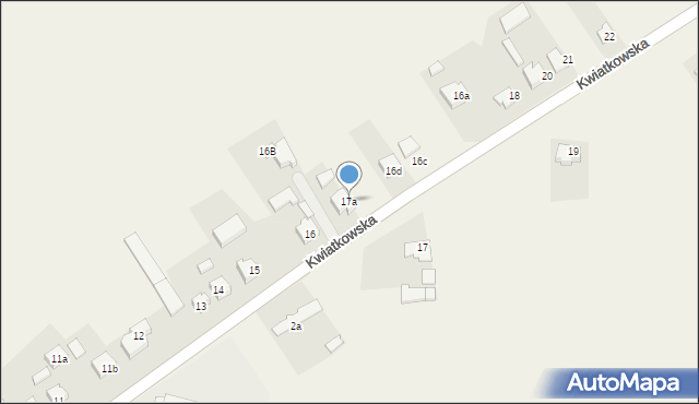 Lewków, Kwiatkowska, 17a, mapa Lewków