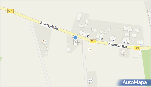 Licze, Kwidzyńska, 27, mapa Licze