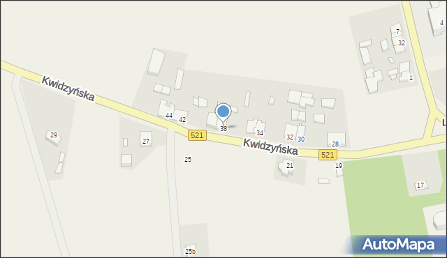 Licze, Kwidzyńska, 38, mapa Licze