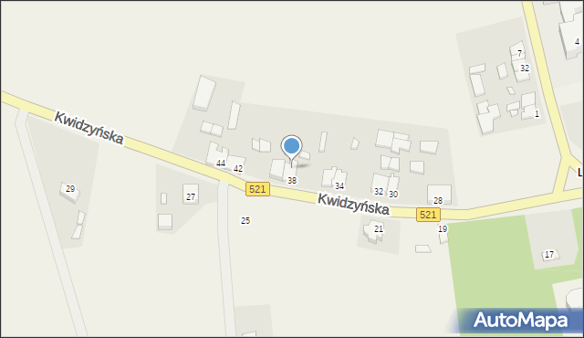 Licze, Kwidzyńska, 38a, mapa Licze