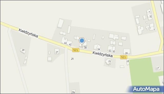 Licze, Kwidzyńska, 40, mapa Licze