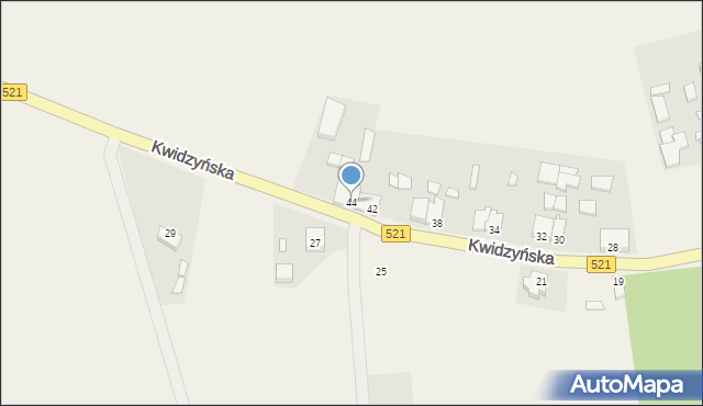 Licze, Kwidzyńska, 44, mapa Licze