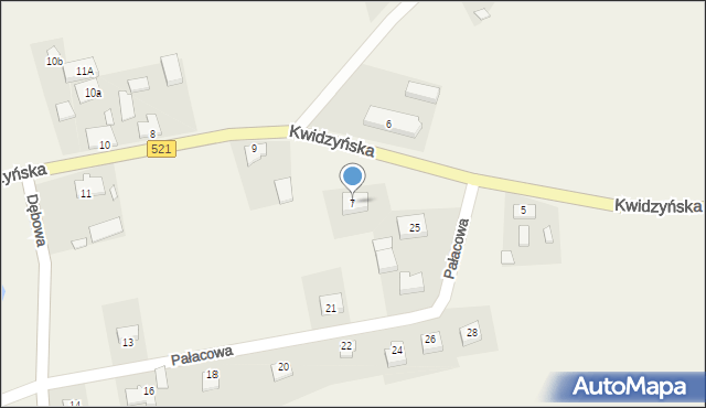 Licze, Kwidzyńska, 7, mapa Licze