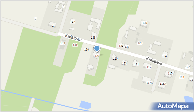 Mariew, Kwiatowa, 127, mapa Mariew