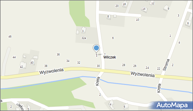 Marklowice, Kwiatowa, 1, mapa Marklowice