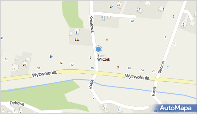 Marklowice, Kwiatowa, 2, mapa Marklowice