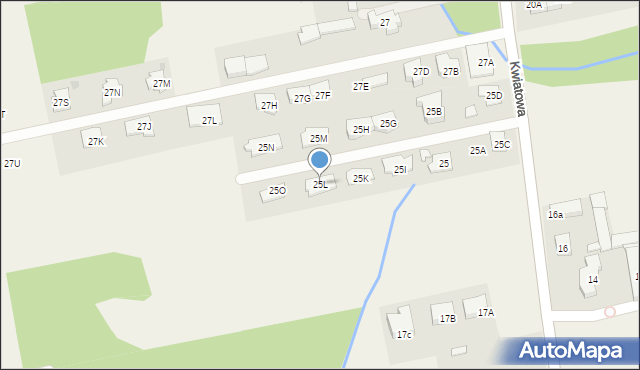 Michałów-Grabina, Kwiatowa, 25L, mapa Michałów-Grabina