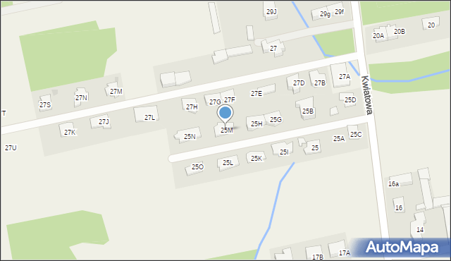 Michałów-Grabina, Kwiatowa, 25M, mapa Michałów-Grabina