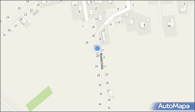 Modlniczka, Kwiecista, 22, mapa Modlniczka