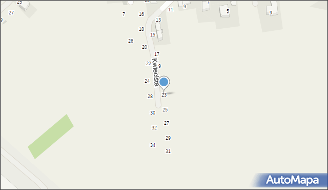 Modlniczka, Kwiecista, 23, mapa Modlniczka