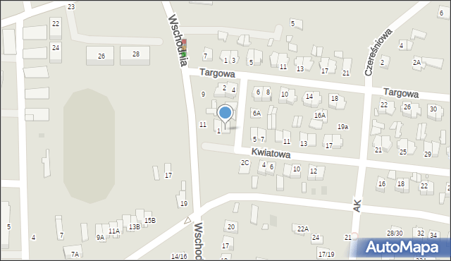 Mszczonów, Kwiatowa, 3, mapa Mszczonów