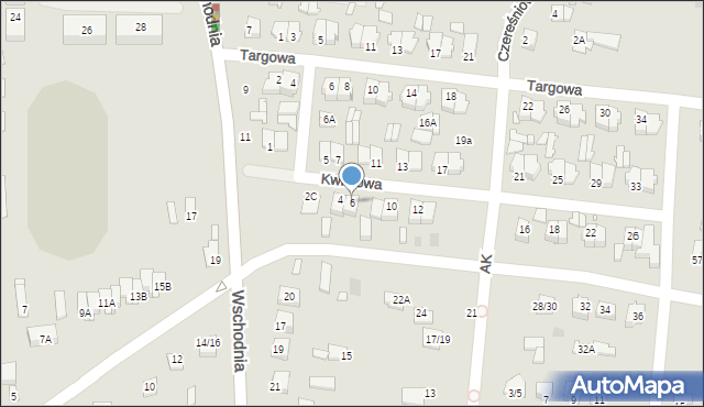 Mszczonów, Kwiatowa, 6, mapa Mszczonów