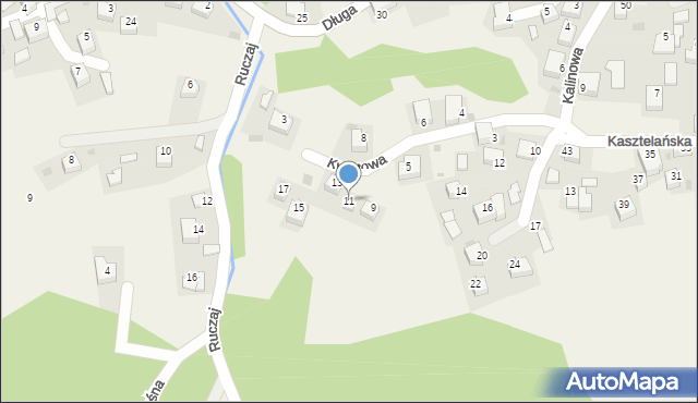 Nielepice, Kwiatowa, 11, mapa Nielepice