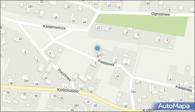 Nietków, Kwiatowa, 14, mapa Nietków