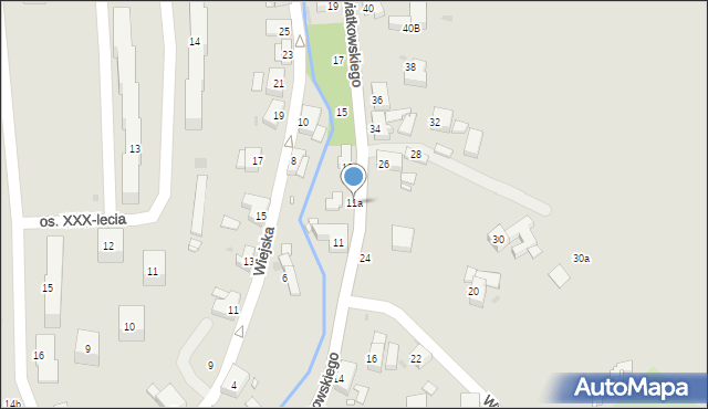 Nowa Ruda, Kwiatkowskiego Eugeniusza, 11a, mapa Nowa Ruda