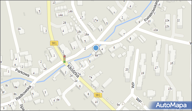 Nowa Ruda, Kwiatkowskiego Eugeniusza, 4a, mapa Nowa Ruda