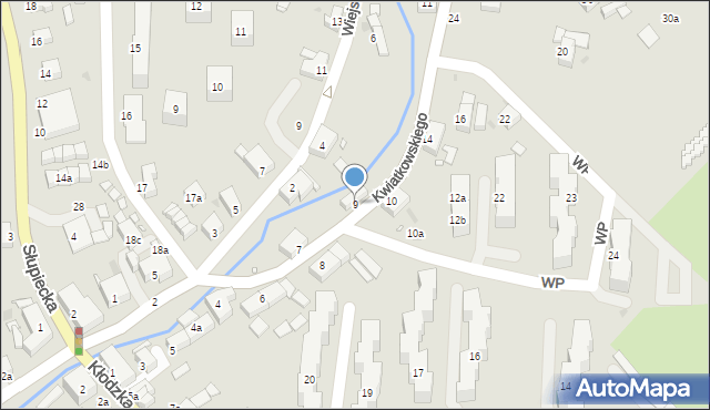 Nowa Ruda, Kwiatkowskiego Eugeniusza, 9, mapa Nowa Ruda