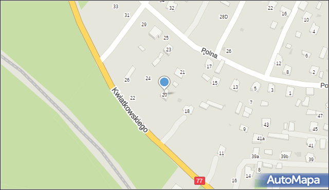 Nowa Sarzyna, Kwiatkowskiego, 20, mapa Nowa Sarzyna